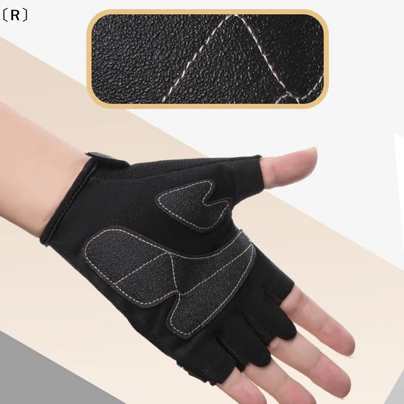 〔R〕Outdoor Sports Protective Half Finger Gloves For Men Women Universal Open Finger Resistant Motorcycle Bike Gloves