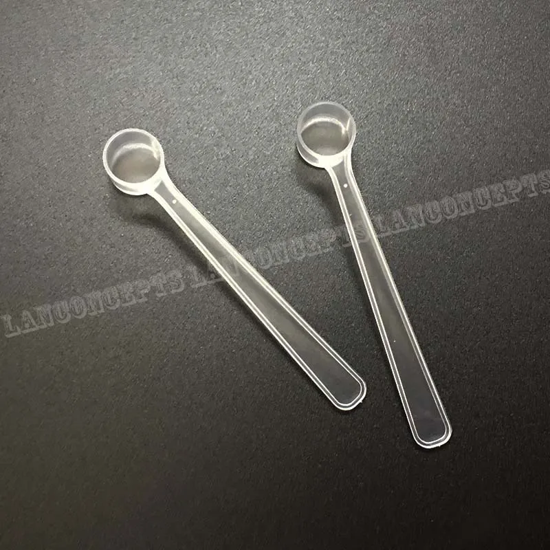 1ML PP Measuring Scoop 0.5g Plastic Spoon 0.5 gram Scoop for milk powder Liquid - clear 200pcs/lot