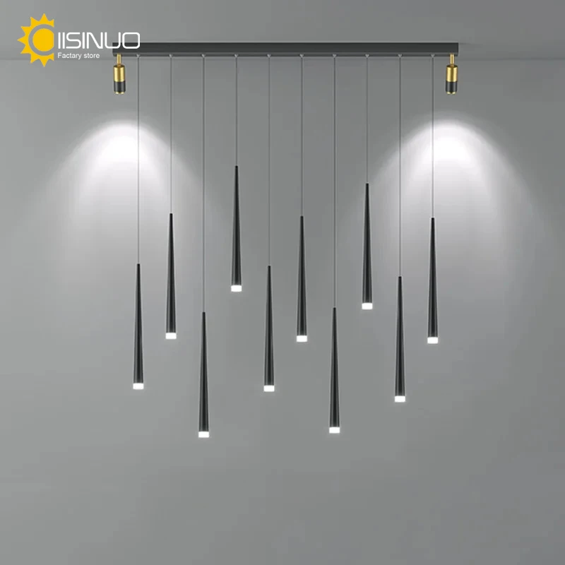 

Modern LED Suspension Chandelier Hanging Atmosphere Lighting Dining Room Energy Saving Light Fixture Home Bar Kitchen Island Dec