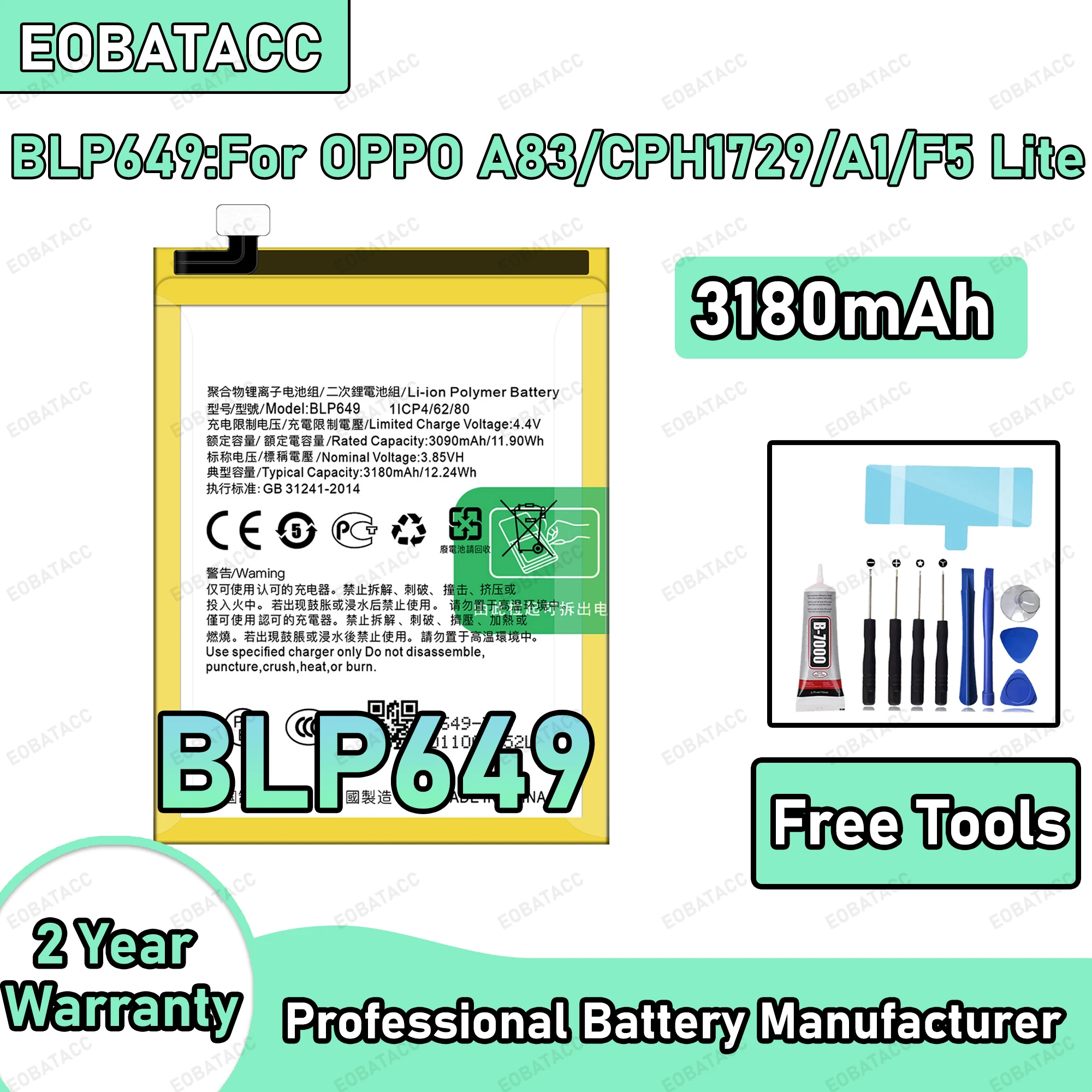 3180Mah 100% New BL…