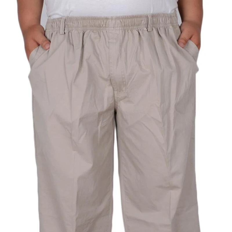 165KG Summer Plus Size 8XL 10XL 11XL 12XL 13XL Pants Men Cotton Breathable Stretch Pants Loose Trousers