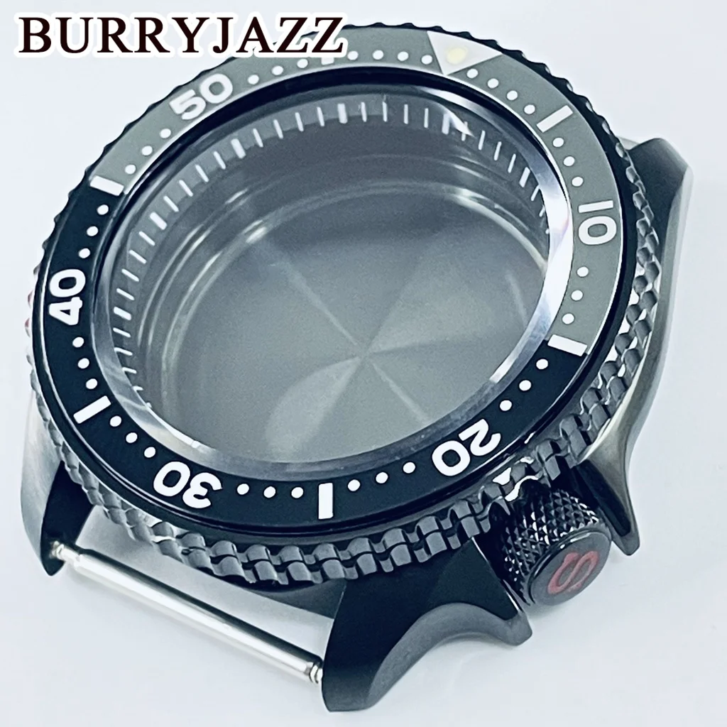 BURRYJAZZ 42mm The Improved SKX007 Stainless Steel Watch Case Waterproof Sapphire Crysta Fit NH35NH36/4R/7S Movement 28.5mm Dial