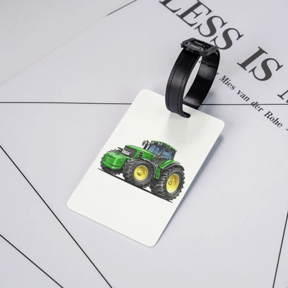 Tractor Luggage Tag Custom Baggage Tags Privacy Cover ID Label