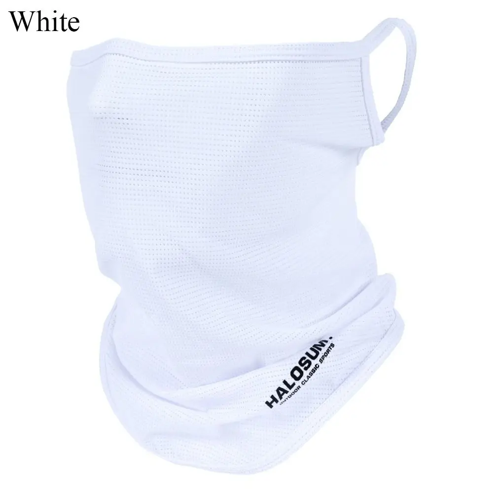 

Daily Windproof Dustproof Bike Mask Ice Silk Breathable Sun UV Protection Solid Color Full Face Mask Outdoor Sport