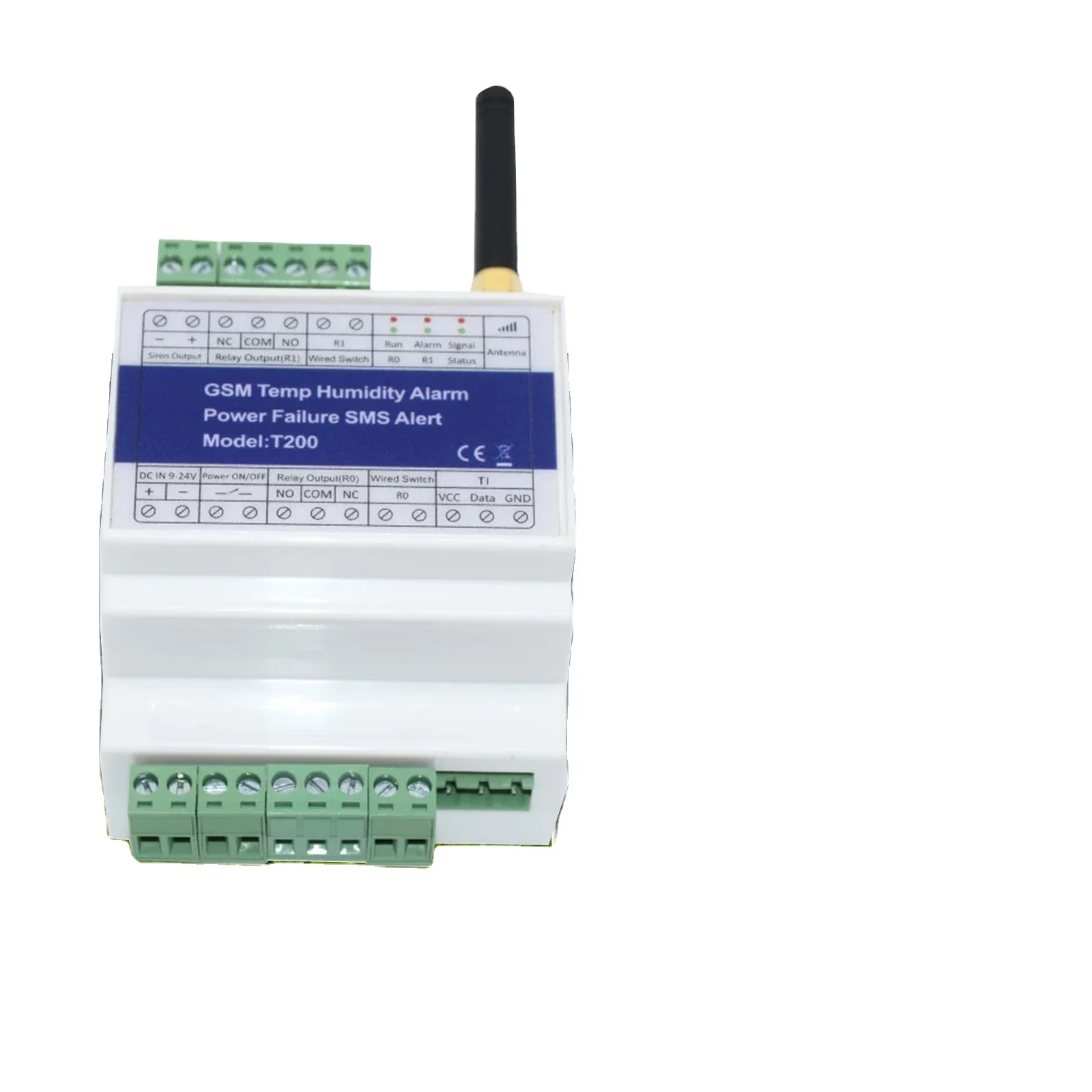 GSM Multi-functional OEM Temperature Humidity Environment Alarm T200 Up to 200 Authorized Number for agriculture