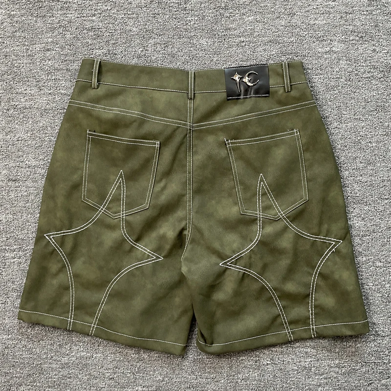 

25SS модные клубные шорты в американском стиле, летние мужские и женские короткие брюки с металлическим логотипом и вышивкой