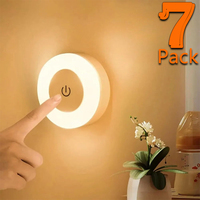 LED Touch Baby Night Light USB Wireless Rechargeable Dimmable Portable Mini Nursery Lamp Bedside