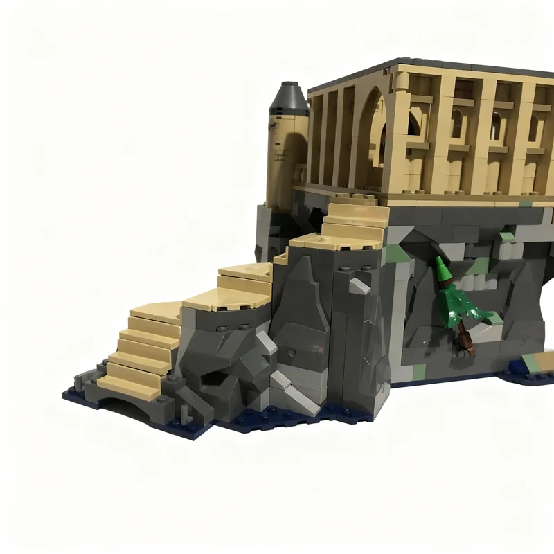 154pcs MOC Hogwarts Castle The Great Hall Stairs Harry Model Building Festival Gifts Blocks Construction Toy Idea Education
