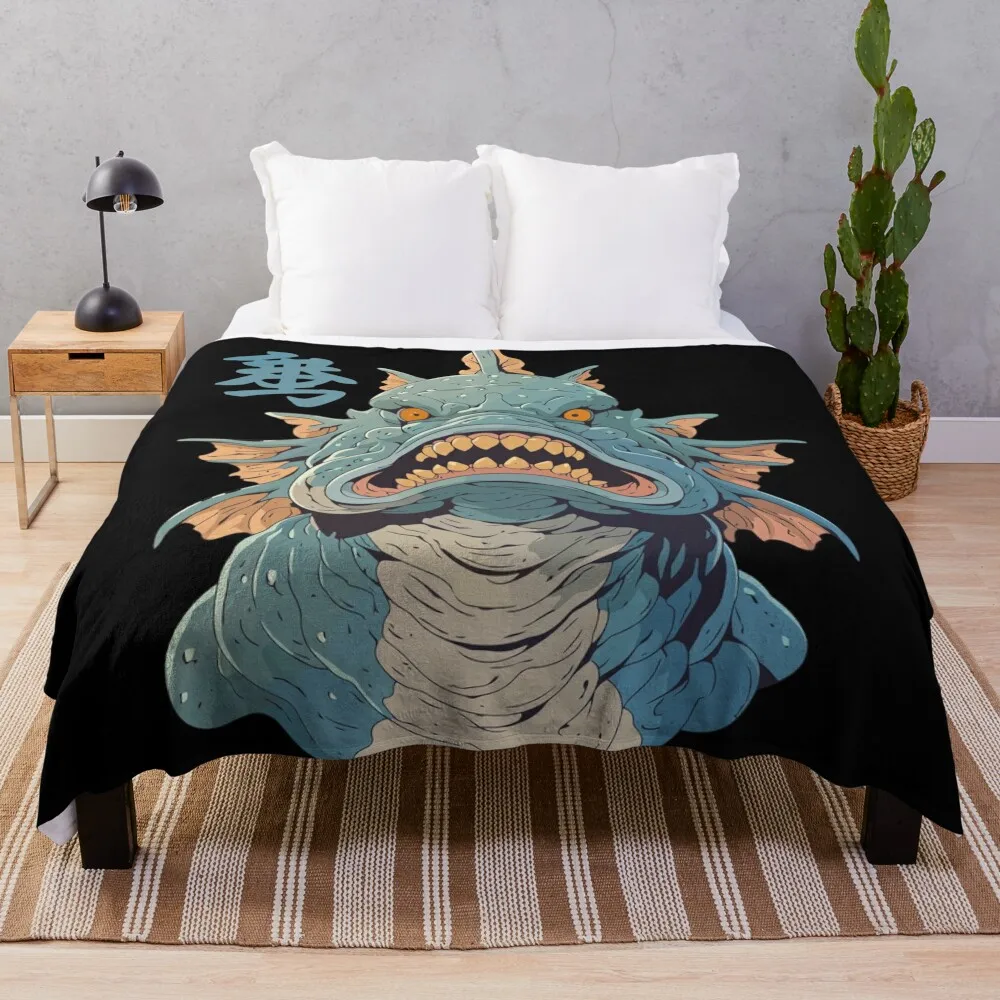 Japanese Folklore Creature 01 Throw Blanket Sofa Quilt Decorative Sofas Heavy Blankets