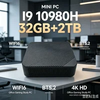 NEW Mini PC Intel Core I9 10980HKPC Gaming Computer 8/16GB RAM 1TB 2TB M.2 SSD WiFi 6 BT5.2 4K HD Portable Desktop Pc 3