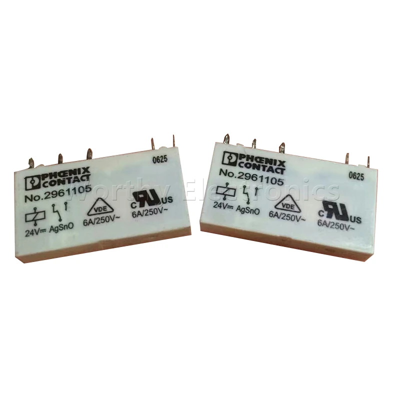 

Free Shipping 10pcs/lot New Spot No.2961105 24V 6A Relay 24V