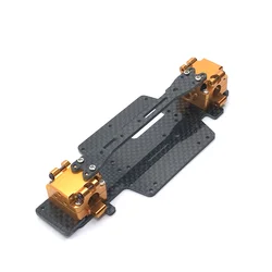 Aggiorna il passo 98-102mm del cambio della piastra inferiore in fibra di carbonio per WLtoys 1/28 284131   K969 K979 K989 K999 P929 P939 Parti di automobili RC