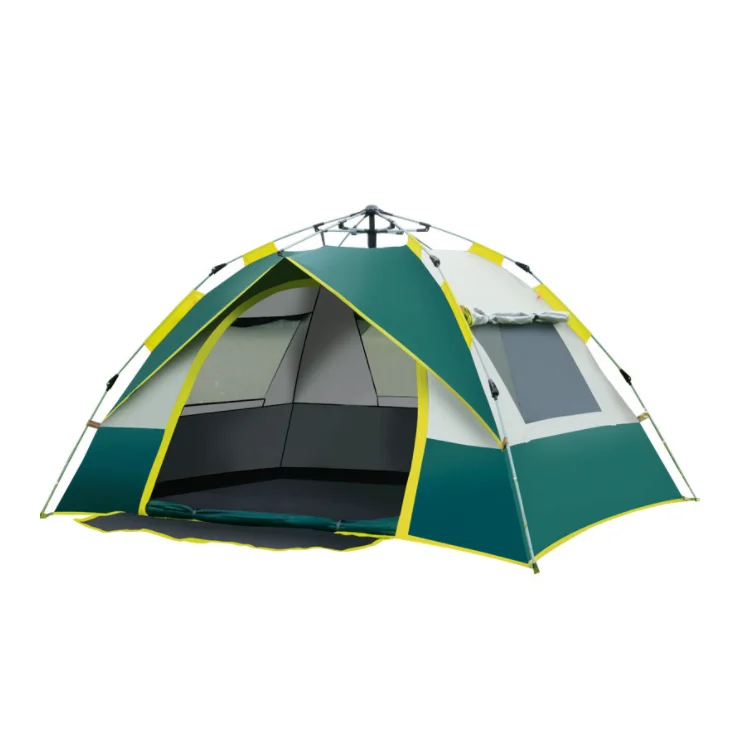 Wholesale 2-4 People Fully Automatic Elastic Pressure Quick-opening Rain And Sun Protection Outdoor Camping Tents