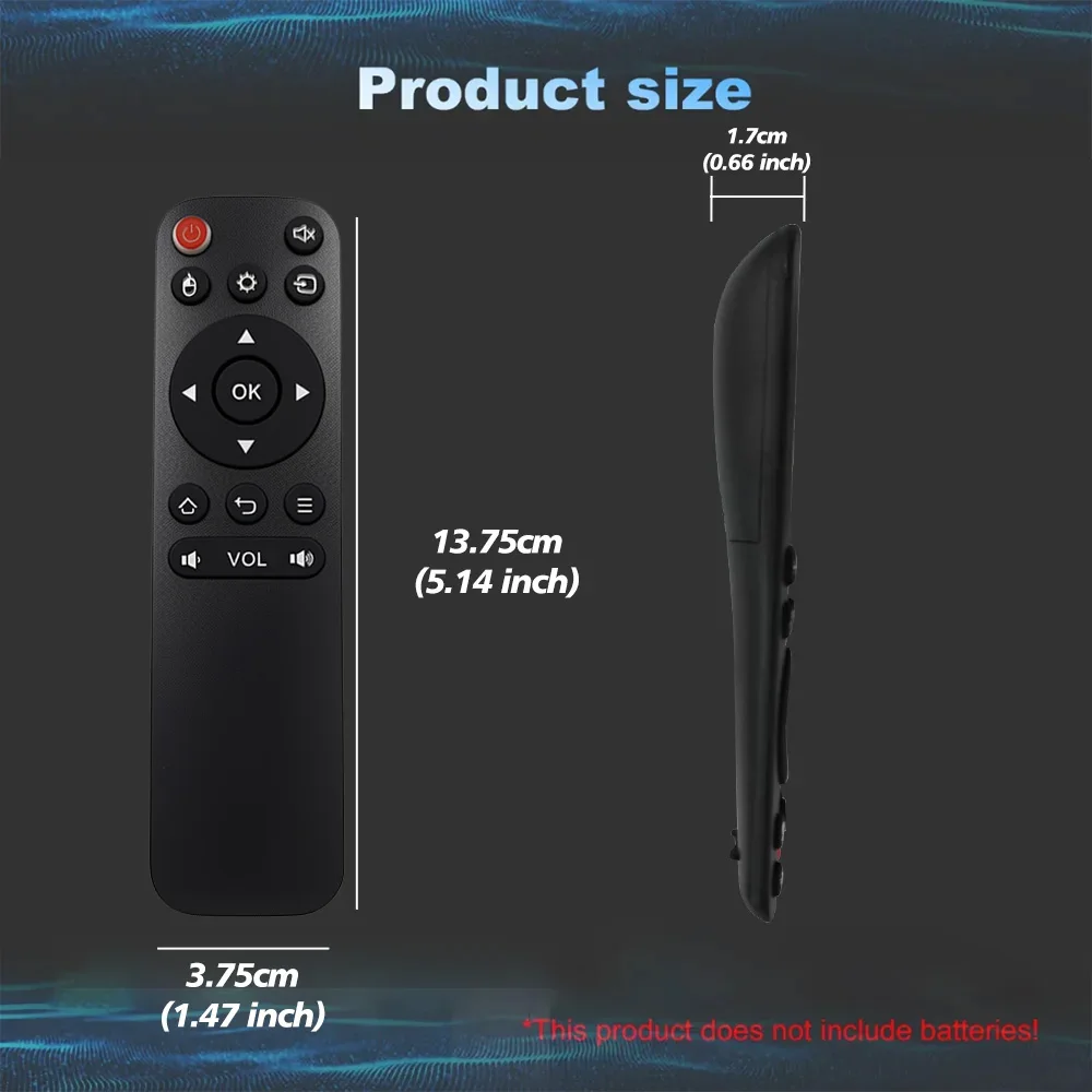 MRSVI Universal Remote Control 015 2.4G with Infrared Learning For Android TV Box, HY-300 HY-320 HY-300 PRO Projector Portable