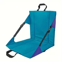 Folding Stadium Chair Reclining Bleacher Seat With Padded Back Support Cushion For Outdoor Sports 4
