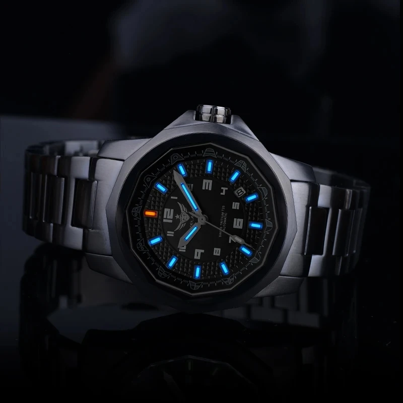 Hot YELANG 2023 Men Automatic Mechanical Waterproof 100m H3 Self Luminous Super Bright Military Swimming Diving Wristwatch V1006