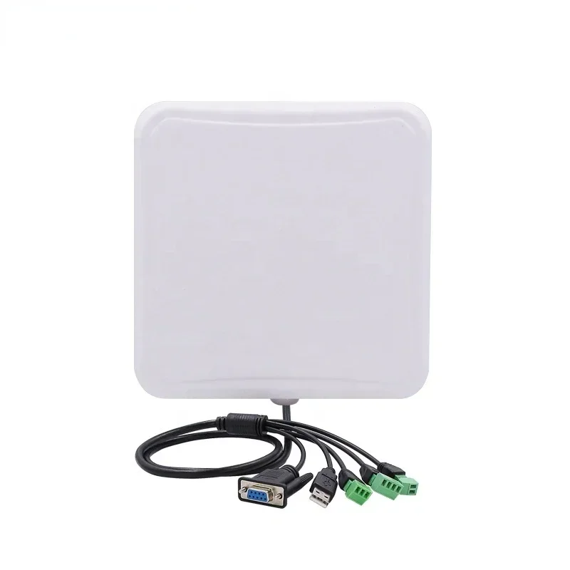 Hot SalesUltra High Frequency RFID Reader 915M Remote Card Reader Parking Lot Access Control UHF6C Electronic Tag Reader Head