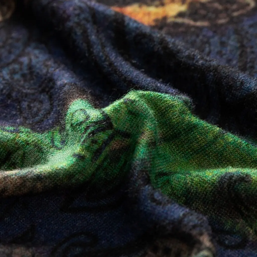 Maglione di lana sottile solubile in acqua con colletto stampato strato base H2804 Commercio all'ingrosso della fabbrica superiore invernale alla moda da donna