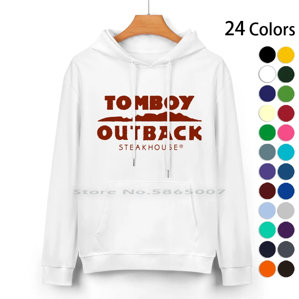 Outback Steakhouse Pure Cotton Hoodie Sweater 24 Colors  Outback Steakhouse Meme 100% Cotton Hooded Sweatshirt For