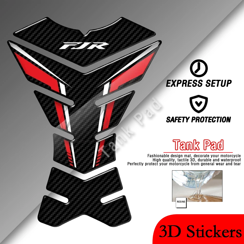 

Special 3D Resin Carbon Fiber Appearance Fuel Tank Pad Scratch Resistant Sticker for Yamaha FJR 1300 and FJR1300 A/AS/ABS