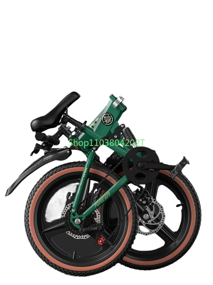 Folding Bicycle Children's 6-15-Year-Old Boy 20-Inch Variable Speed Shock Absorber Mountain Bike