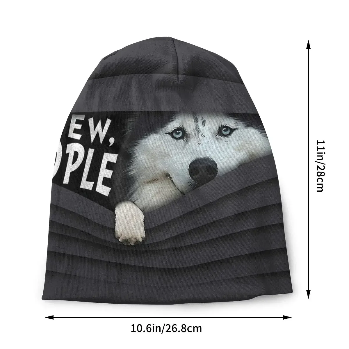 Siberian Husky Skullies Beanies Caps Ew People Thin Hat Sport Sports Bonnet Hats for Men Women