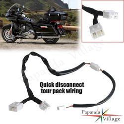 Motorcycle Trunk Quick Disconnect LED Wire Wiring Cables Harness For Harley 1997-2013 FLHTP FLHTPI FLTRU FLTR FLTRX FLHTC FLHR