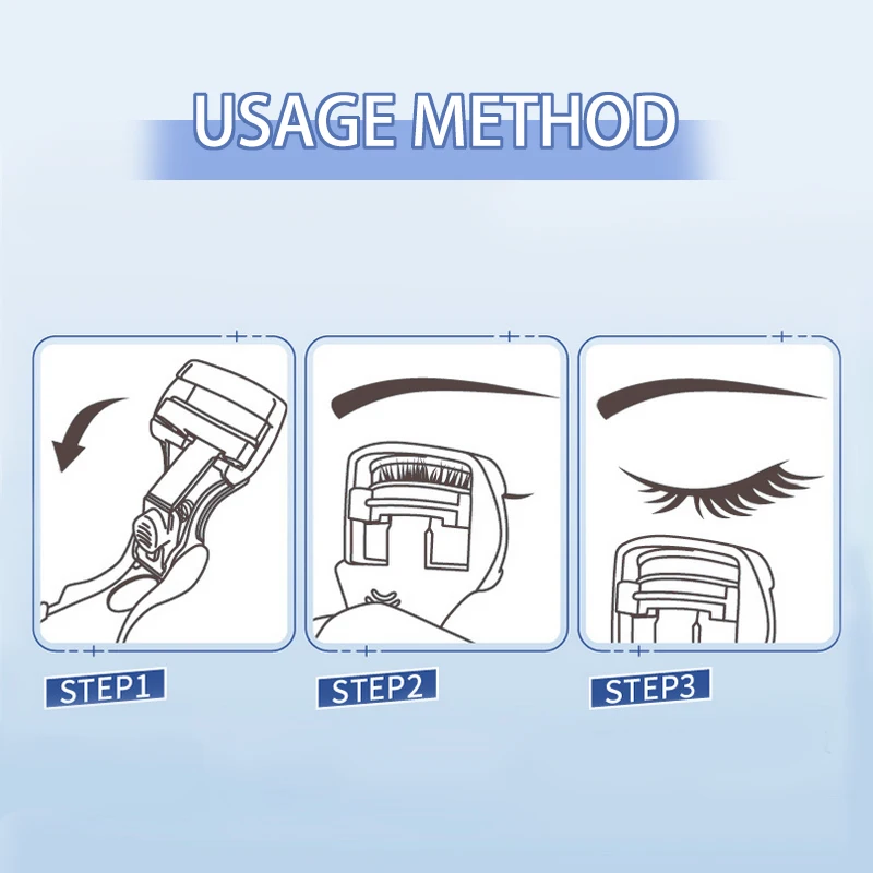 Draagbare wimperkruller Professionele curling extra wimperverlenging Maak valse clip Opvouwbare schoonheidssalon make-up tools