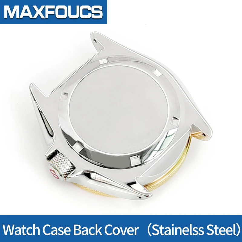 Silver/Gold Watch Case 3 o\'clock Stainless Steel Shiny/Brushed For SKX007 Nh36 Movement Sapphire Glass Watch Part