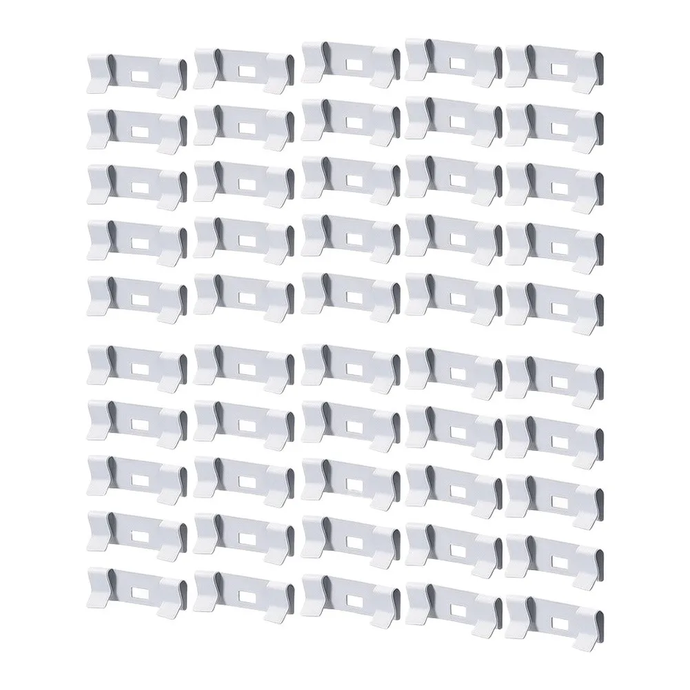 Wing Protector Blind Repair Clips White Metal for Curtain Fabric Fixing on Standard Size For Window Drapery Hardware