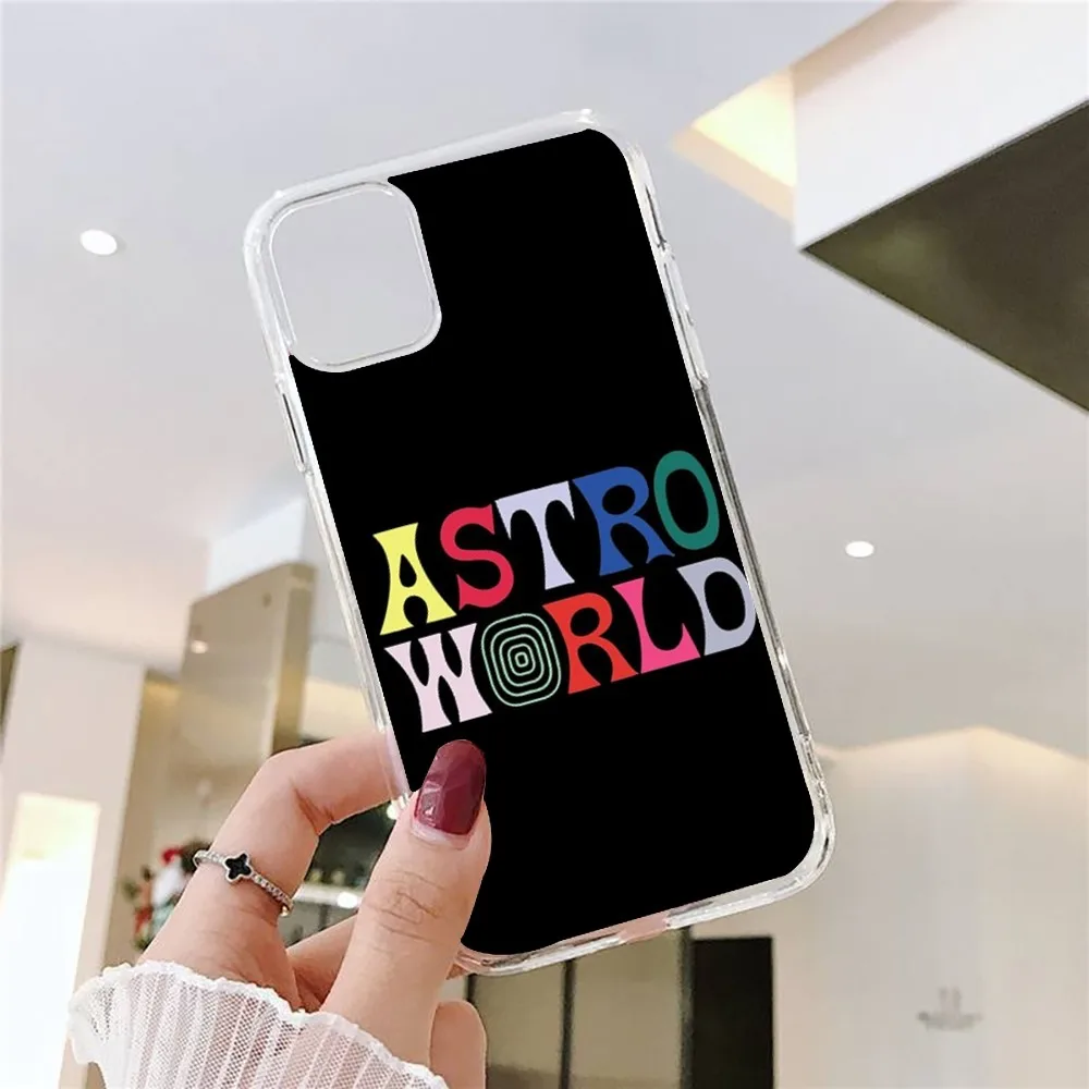 Travis Scott Huncho Jack ASTROWOR Phone Case For Iphone 15 11 13 14 Pro Max 7 8 Plus X Xr Xs Max Se2020 12mini Transparent Cover image 4