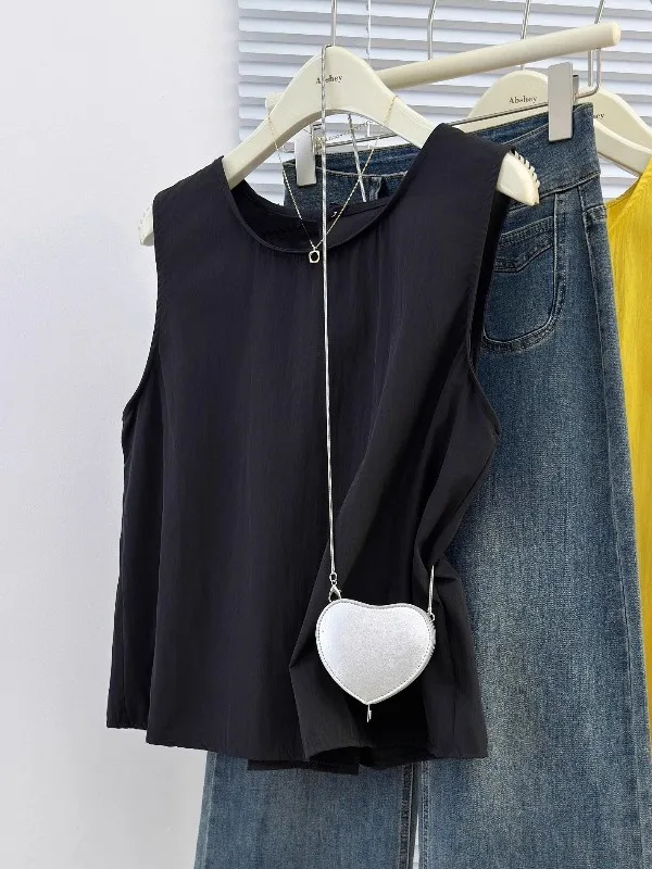 

Женский жилет с бретелями Bla, летний свободный крой, базовый слой, внутренняя одежда, одежда для беременных, повседневная одежда для поездок на работу