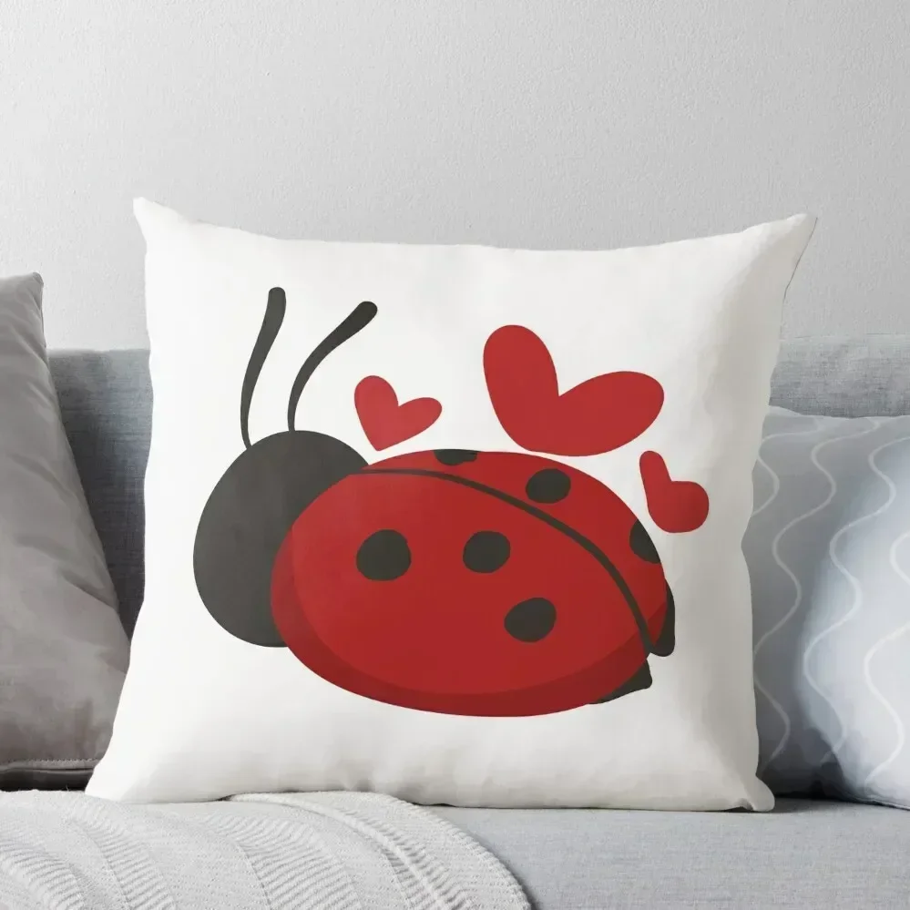 

cute ladybug Throw Pillow Elastic Cover For Sofa Ornamental Pillow Couch Pillows bed pillows pillow