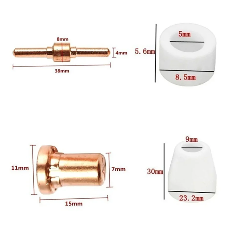1ชิ้น30/40A PT31/LG40อากาศเครื่องตัดพลาสม่าหัวตัดพลาสม่าเครื่องมือตัดส่วนทดแทนไฟฉาย