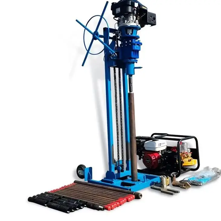 

Индивидуальная легкая буровая установка на бензиновом/дизельном топливе с 15-метровой штангой для точного отбора проб грунта, горных пород и бетона, одноприводная