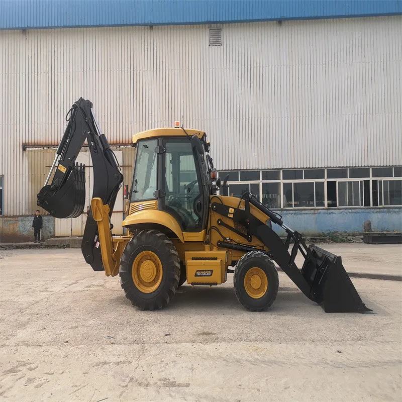 SYNBON Shovel Digging Integrated Loader Hydraulic Backhoe Loader for Russia