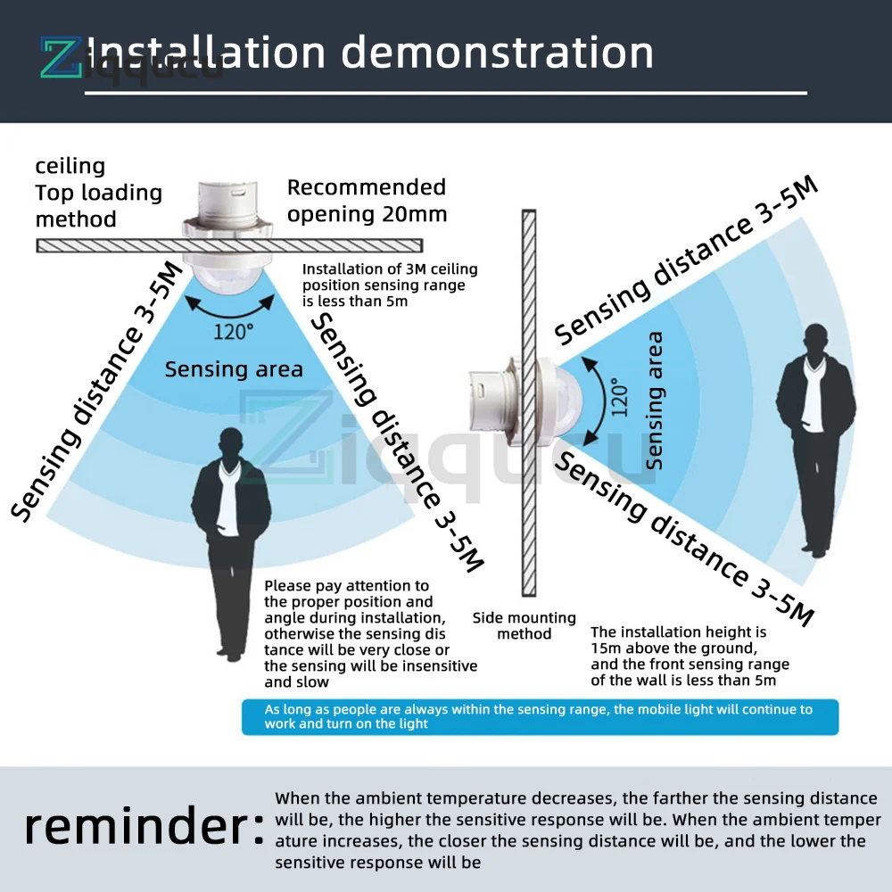 PIR Motion Sensor Light Switch LED PIR No Adjustable Delay Human Body Infrared Detector IR Infrared Motion Sensor Light Switch