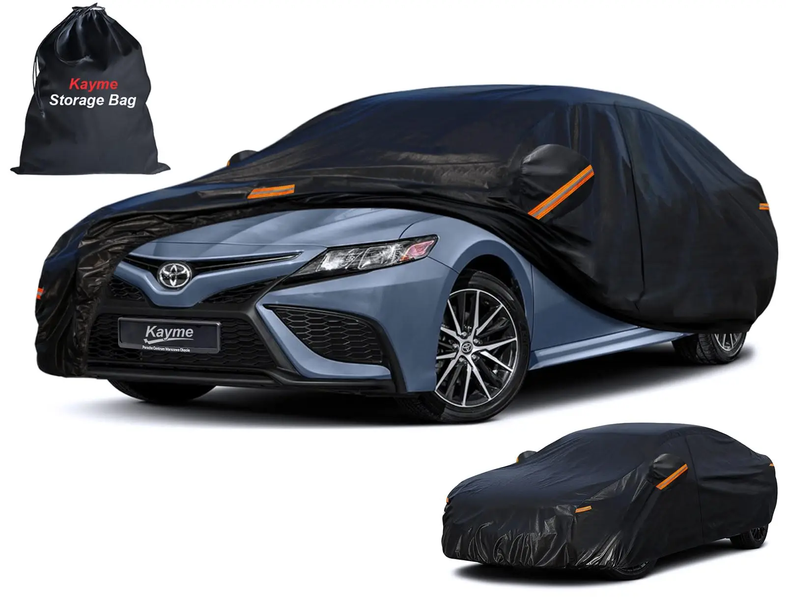 

Kayme 7 Layers Car Cover Waterproof All Weather Heavy Duty Outdoor Pickup/SUV/Sedans/Hatchbacks Cover Sun Uv Rain Protection