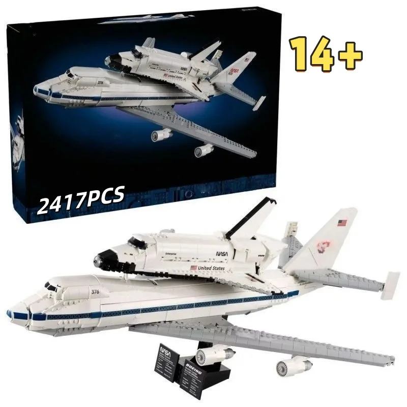 

2025 New ICONS Shuttle Carrier Aircraft 10360 Model Building Blocks Bricks DIY Creative Home Decor Bricks Toy Kid Christmas Gift