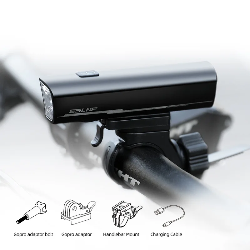 

ESLNF 1000LM High Performance Aluminium Alloy Waterproof USB Rechargeable Bicycle Front Light High-lumen Bicycle Light