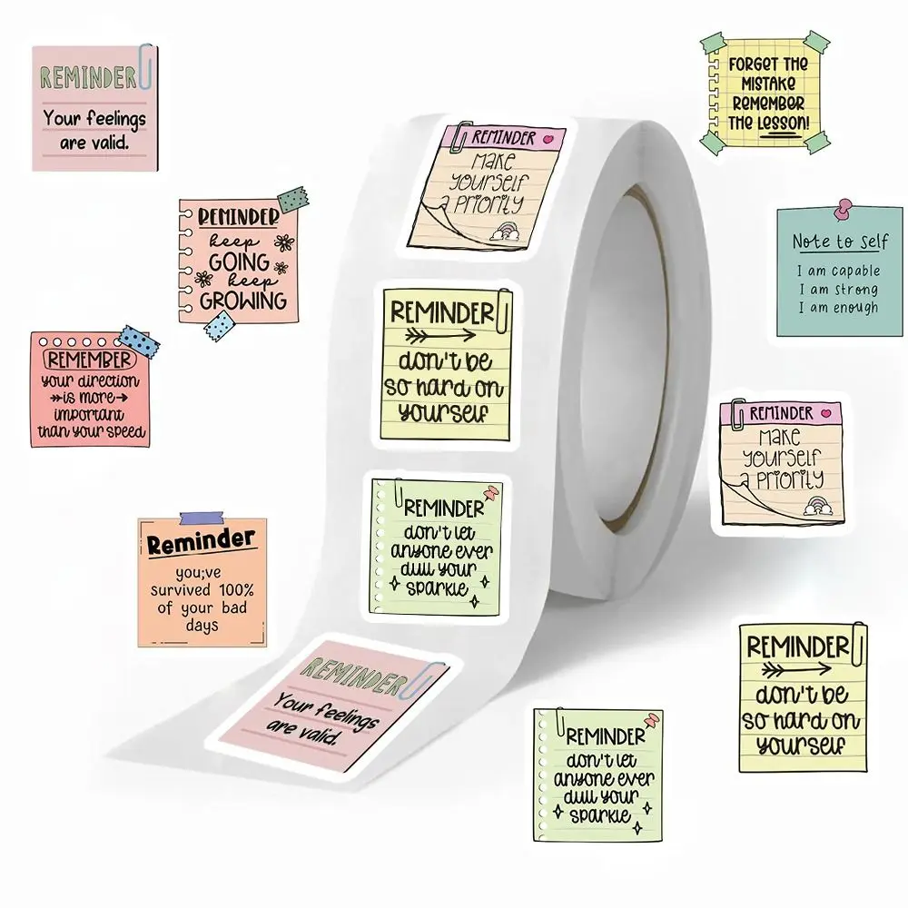 500pcs New Cute Reward Stickers Motivational Notebook Laptop Sealing Sticker Creative Note Encourage Sticker