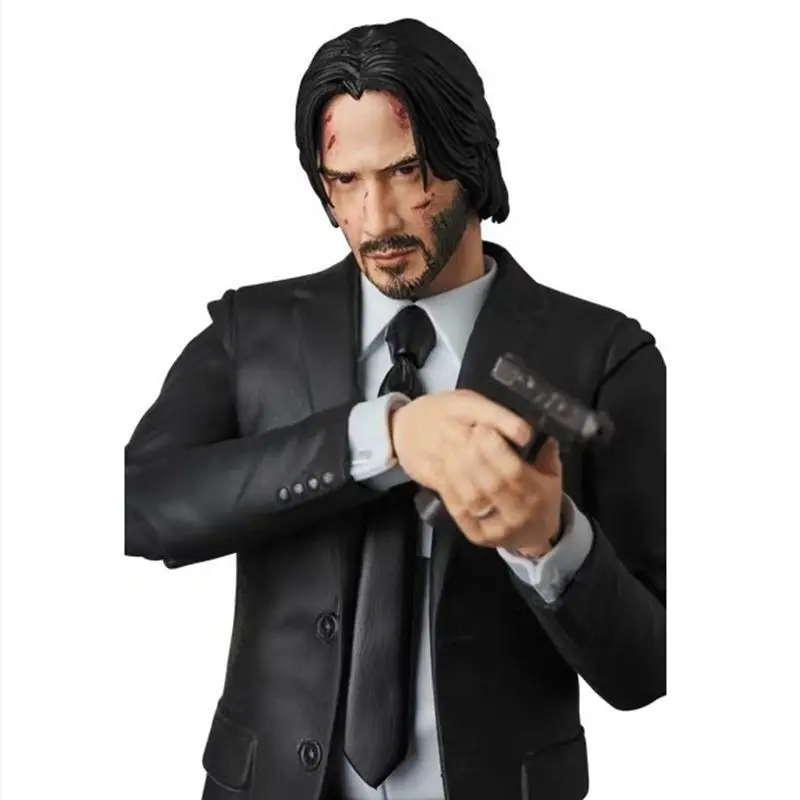 16cm John Wick 2 Pvc Material Movie Character Image Model Killer'S Nickname Handsome Desktop Decoration Figurines Kids Toy Gifts