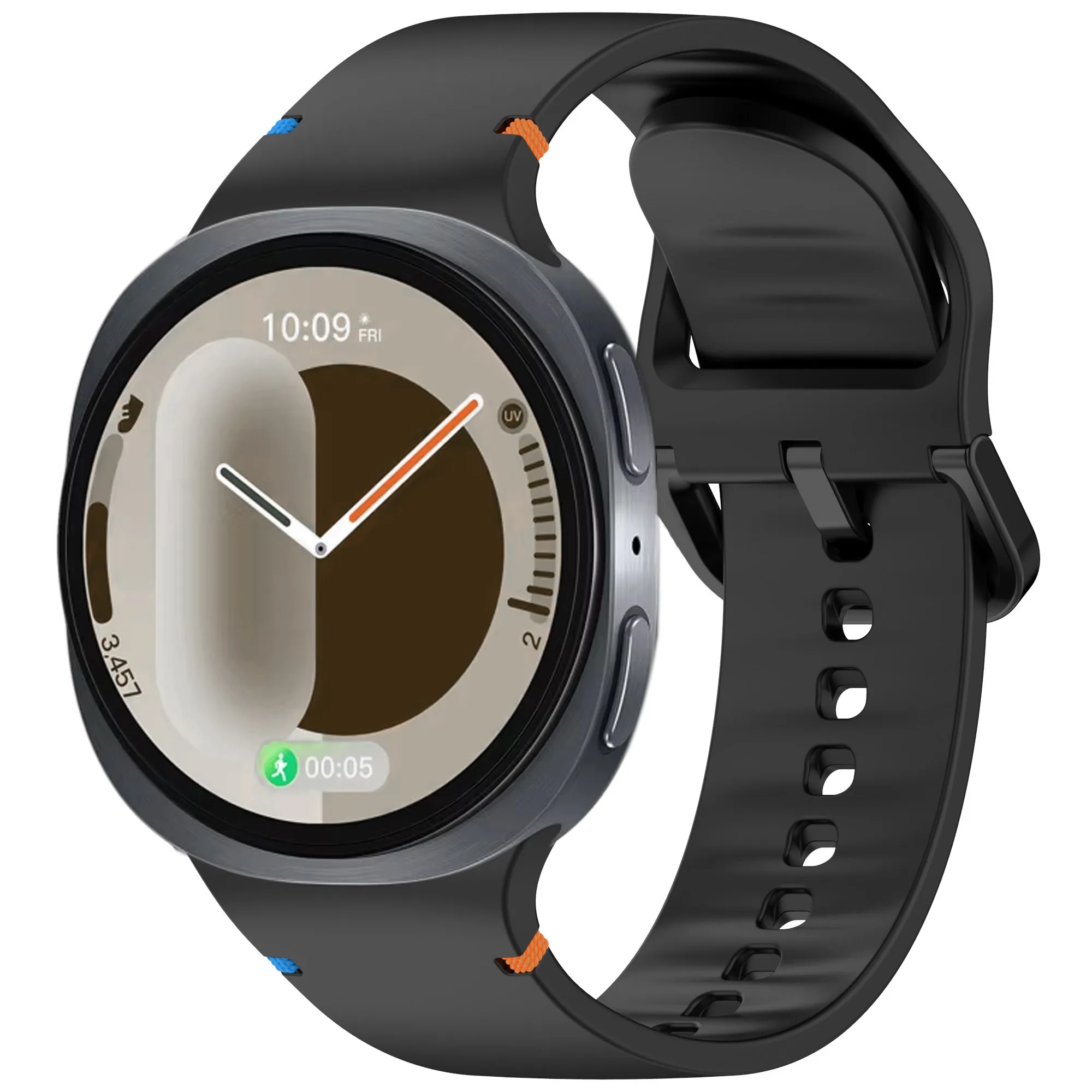 Official Silicone Watchband For Samsung Galaxy Watch 8 40mm 44mm 1:1 Sports Bracelet Wristband Galaxy Watch 8 Classic 46mm Belt