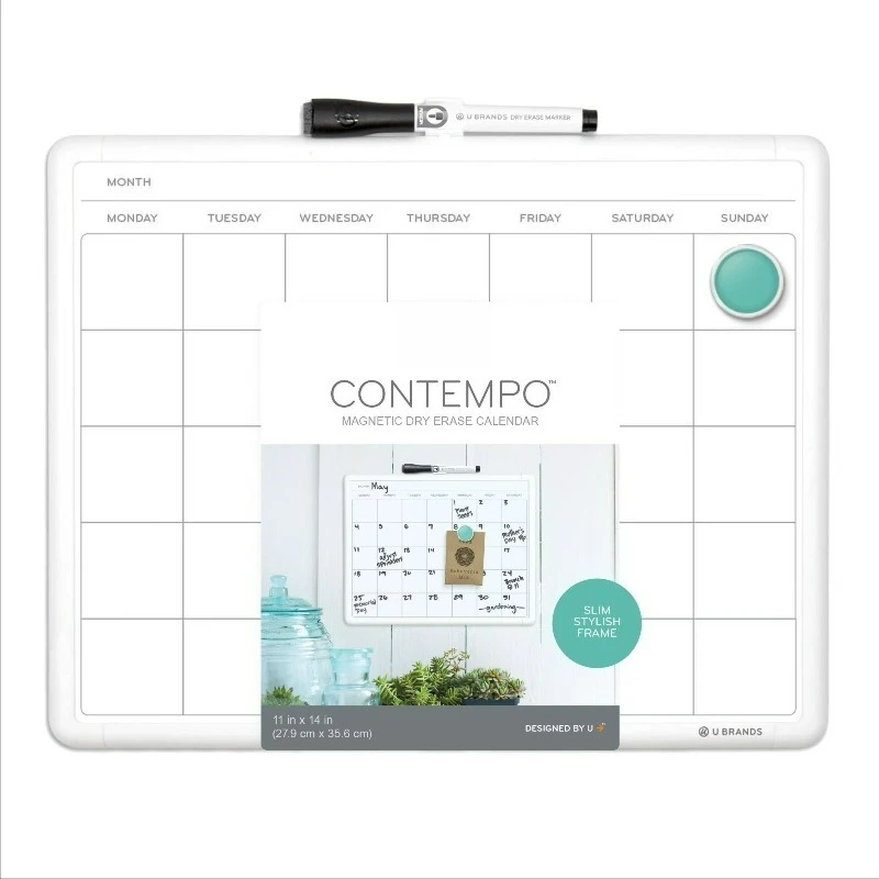 

11x14 Contempo Frame Dry Erase Calendar