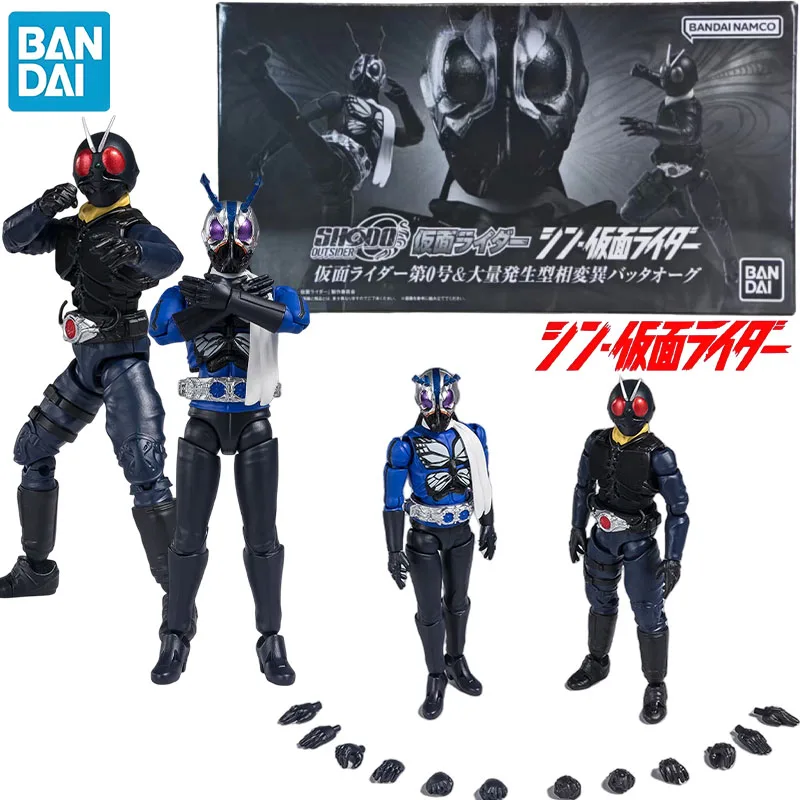 In Stock Bandai Genuine SHODO Shin Kamen Rider Masked Rider No.0 Anime Character for Christmas Gift Collection Action Toys Model