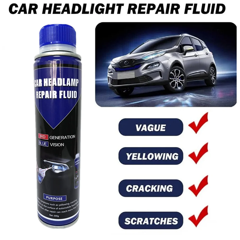 Headlight Restoration Repair Sets Liquid Car Set Polymer Kit Chemical Polishing Atomizer Cup Fumigation Chemicals Car Cleaning