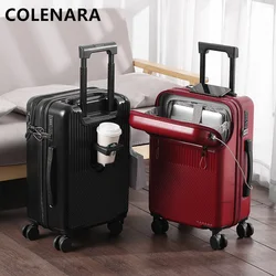 COLENARA-Valise à Roulettes Légère et Universelle, Nouvelle Valise d'Affaires à Ouverture Frontale, 20, 22, 24, 26 Pouces