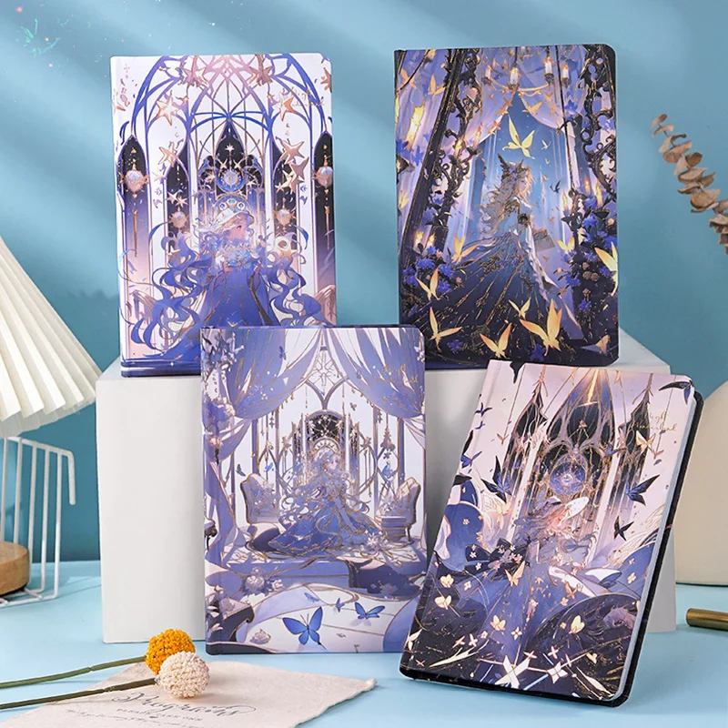 Imagem -01 - Full Color Pages Notebook para Meninas Exquisite Capa Fosco Scrapbook Diário Estudante Capa Dura Notepad Ilustração full color pages notebook para meninas exquisite capa fosco scrapbook diario estudante capa dura notepad ilustracao 01