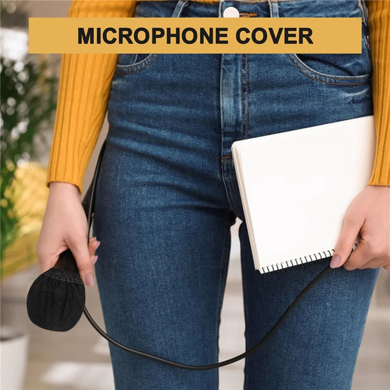 

XFDZ-480 Pcs Disposable Microphone Cover,Stretchable Handheld Microphone Windscreen For KTV Recording Studio Karaoke