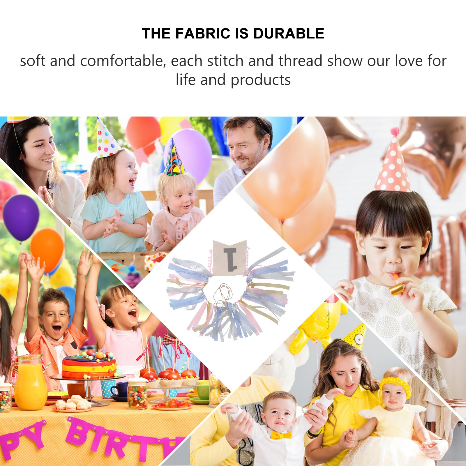 

1Pcs Birthday Party Decoration Flag Baby Birthday Strip Banner Colorful Hanging Banner Set Party Decoration Flag for Photo